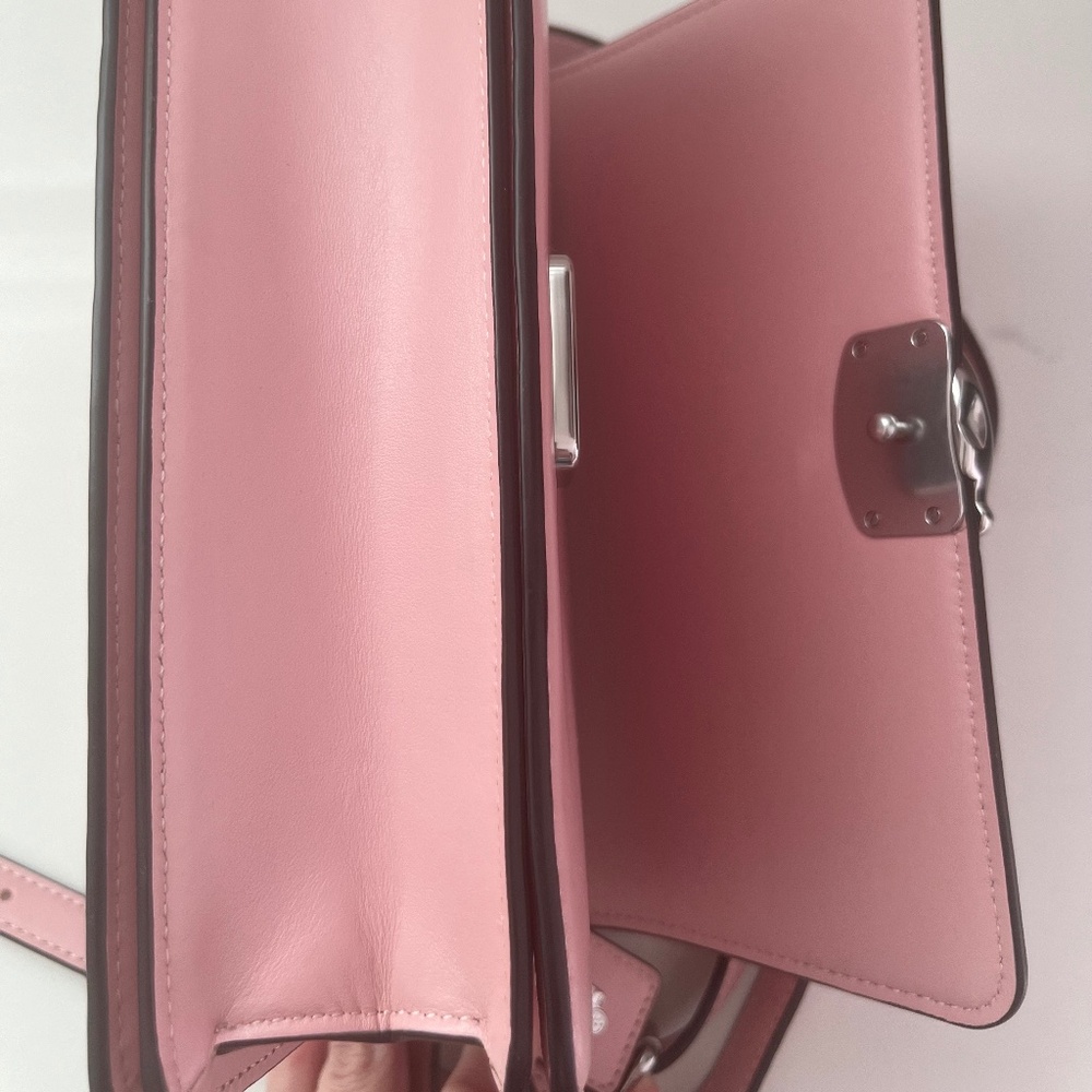 Coach Bandit Pink Leather Shoulder/Crossbody Bag - Picture 11 of 13